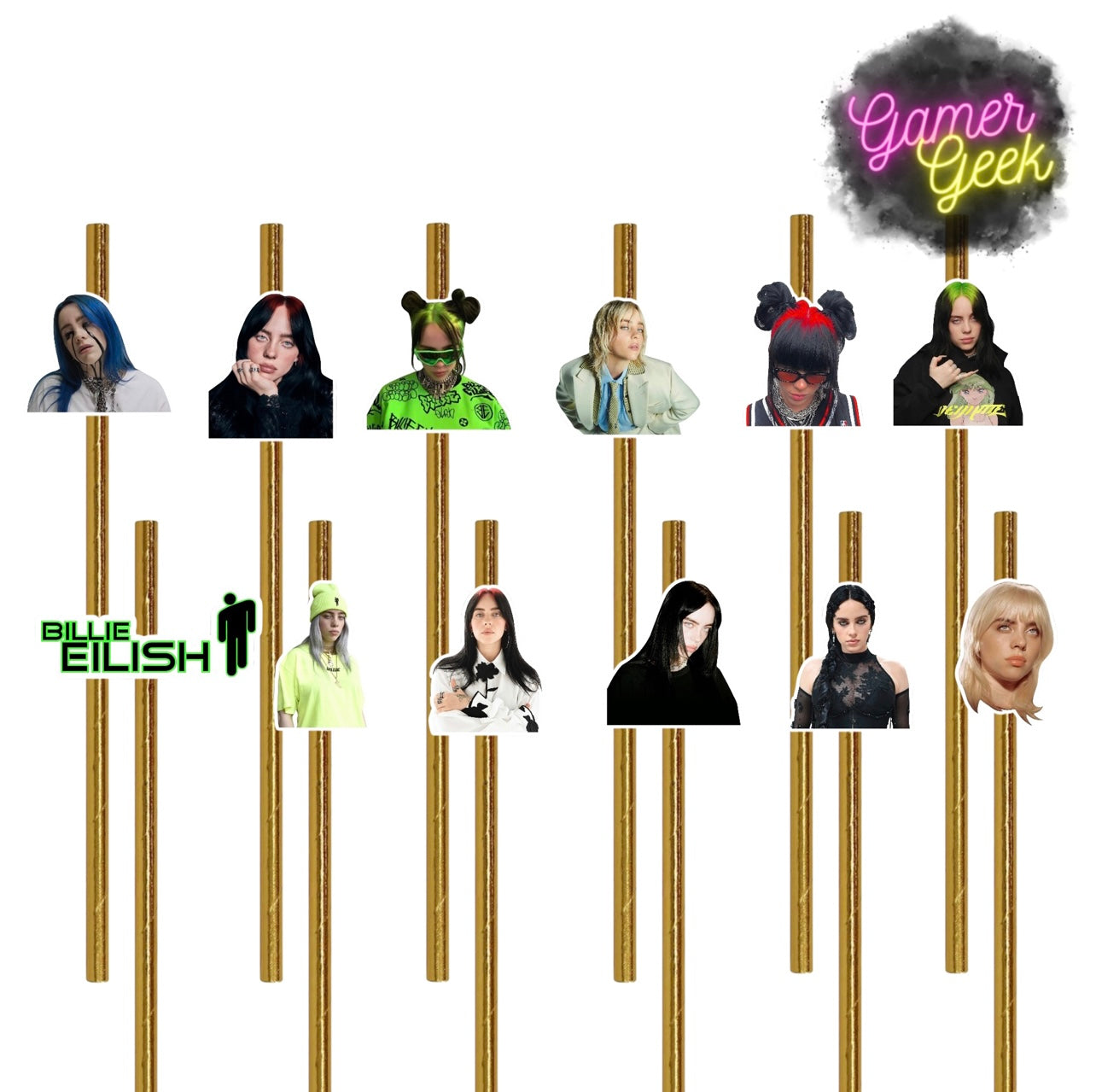 Billie Inspired Party Straws