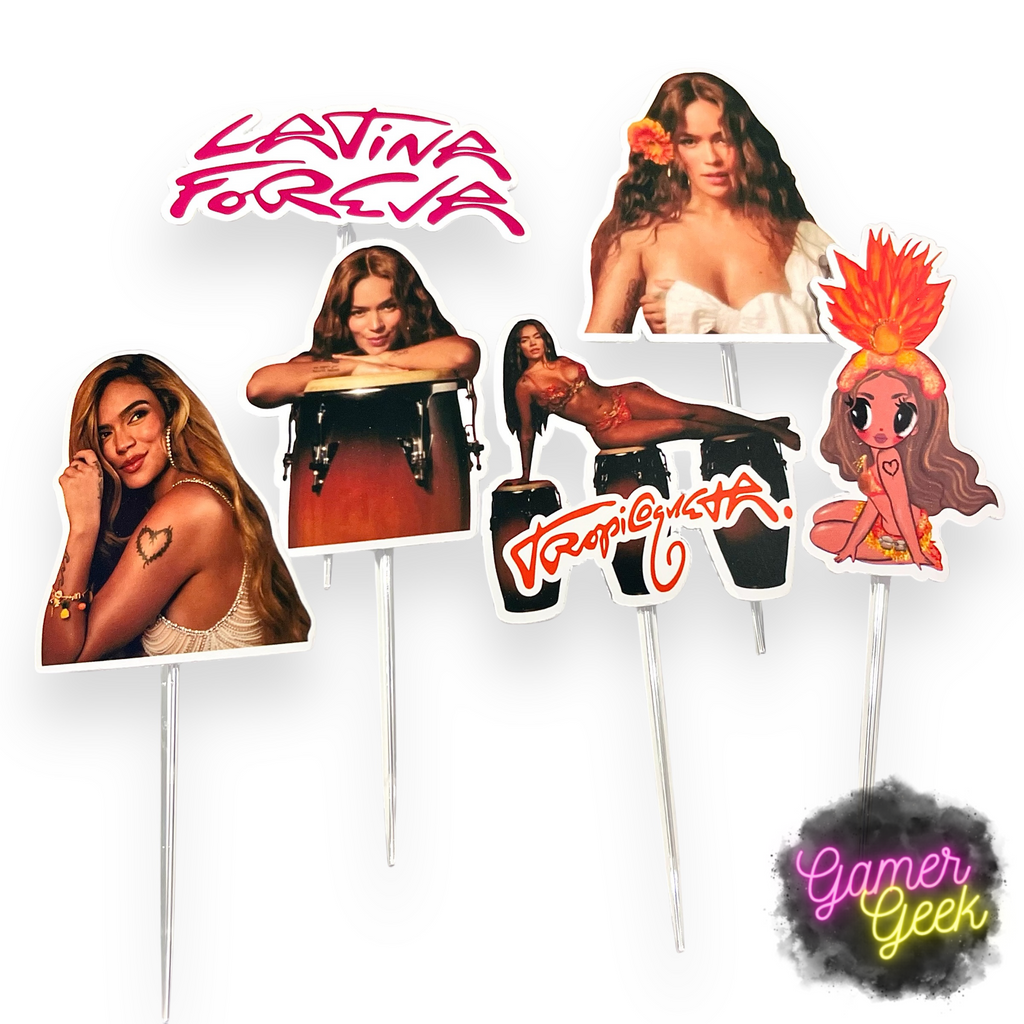 Karol Tropicoqueta Inspired Cupcake Picks/ Toppers | Set Of 12, 24