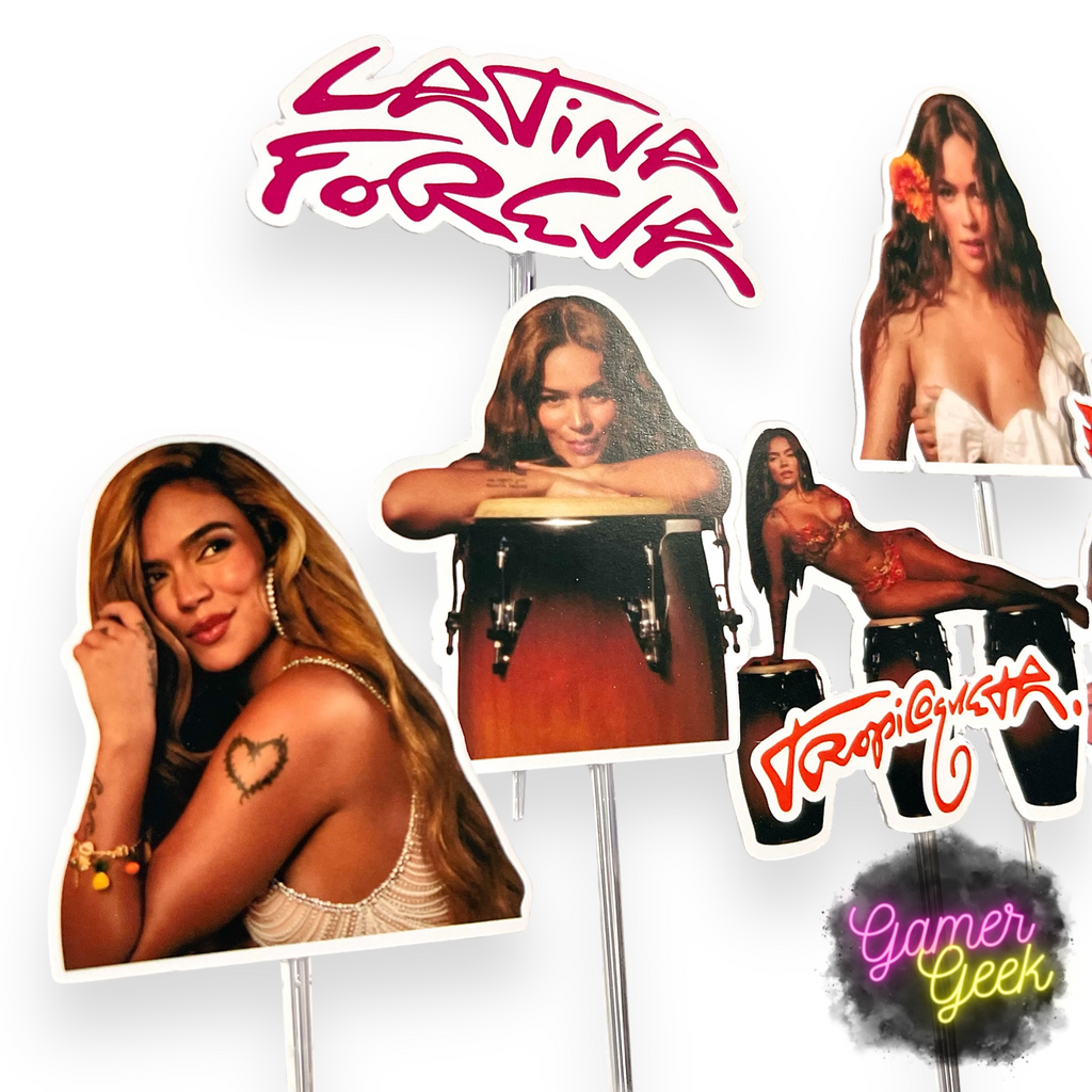 Karol Tropicoqueta Inspired Cupcake Picks/ Toppers | Set Of 12, 24