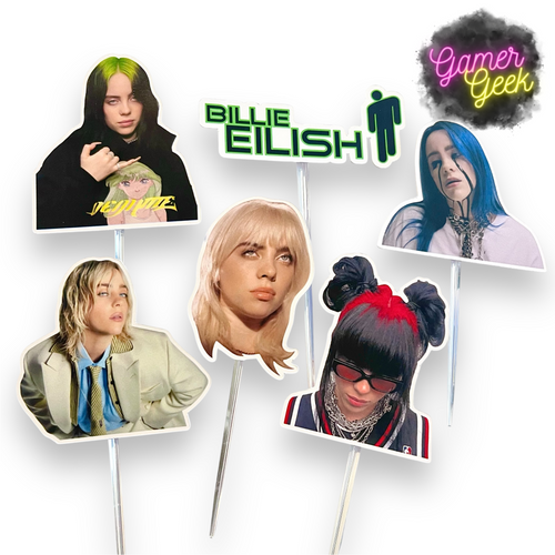 Billie Inspired Cupcake Picks/ Toppers | Set Of 12, 24
