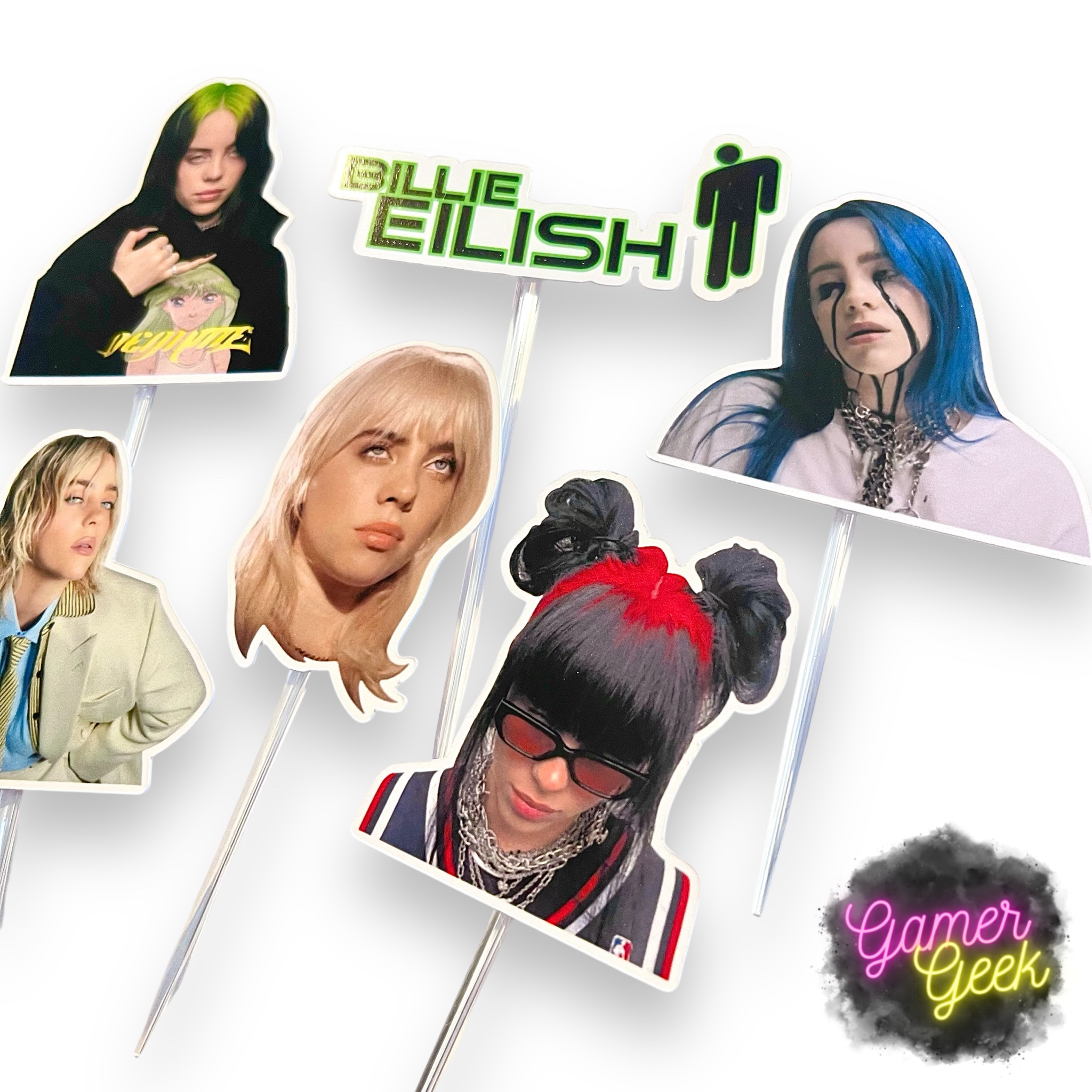 Billie Inspired Cupcake Picks/ Toppers | Set Of 12, 24