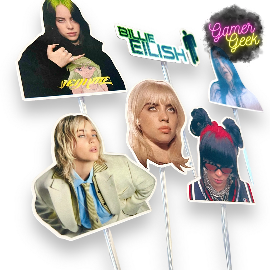 Billie Inspired Cupcake Picks/ Toppers | Set Of 12, 24