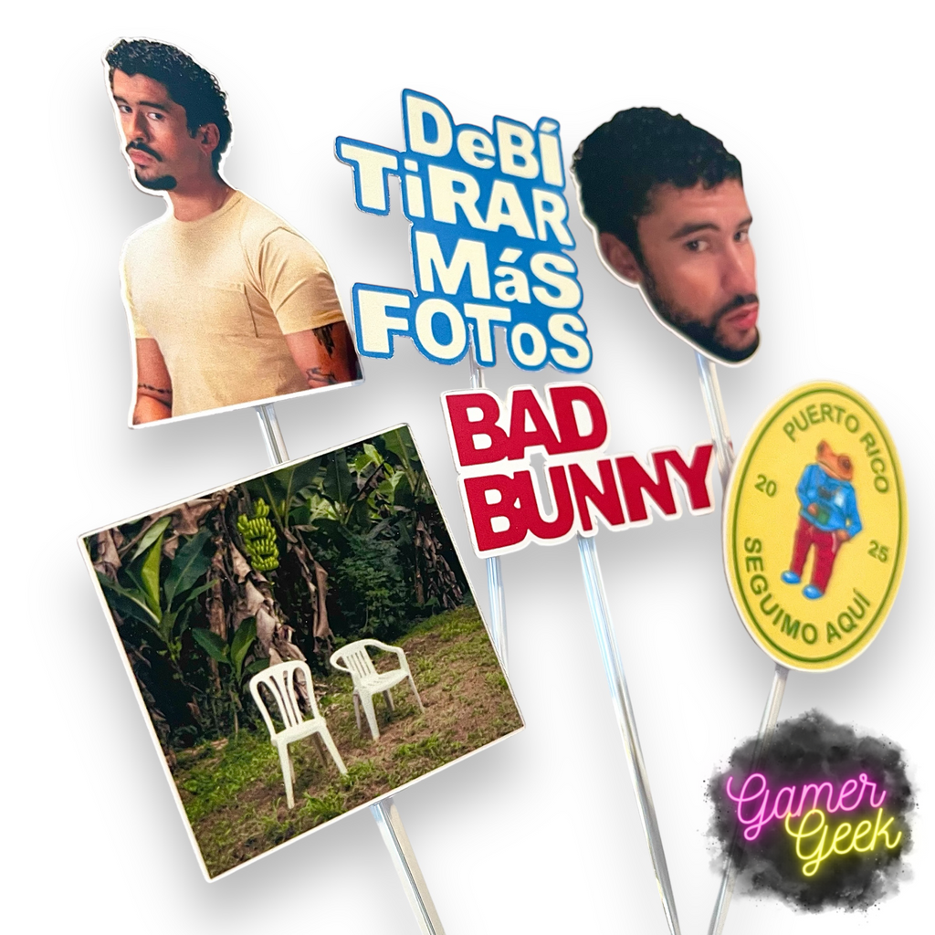 Bad Conejo Malo DTMF Inspired Cupcake Picks/ Toppers | Set Of 12, 24
