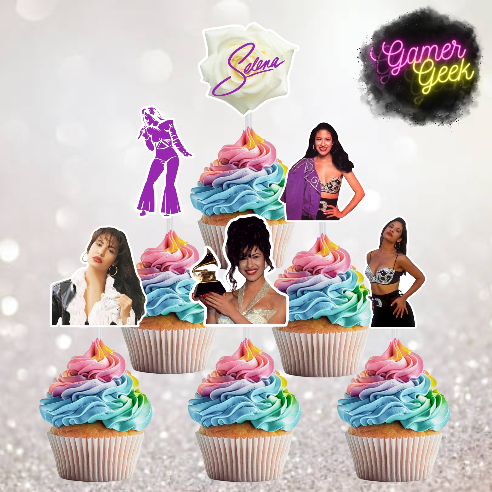 Selena Inspired Cupcake Picks/ Toppers | Set Of 12, 24