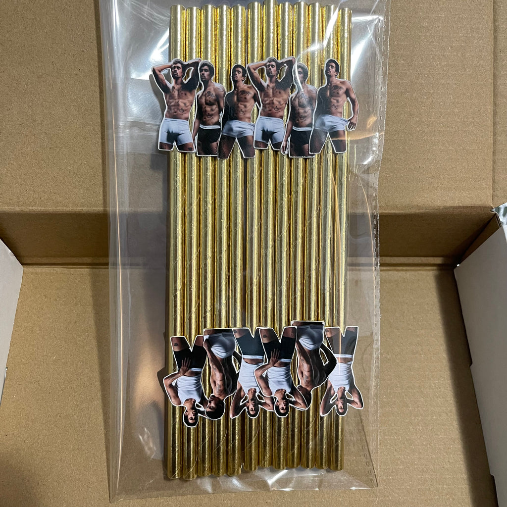 El Conejo Malo Underwear Ad Party Straws